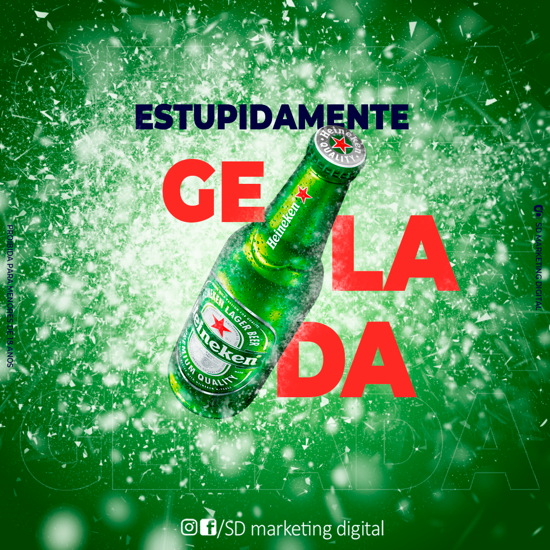 Conceito visual — cerveja gelada